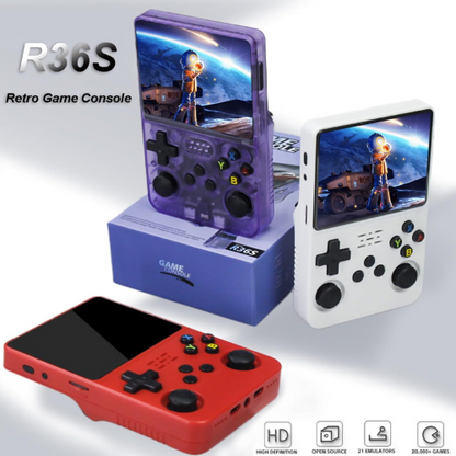 Consola de Videojuegos Retro Portátil R36S Sistema de Emulación + 15,000 Juegos Clásicos Retro