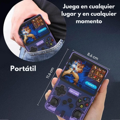 Consola de Videojuegos Retro Portátil R36S Sistema de Emulación + 15,000 Juegos Clásicos Retro